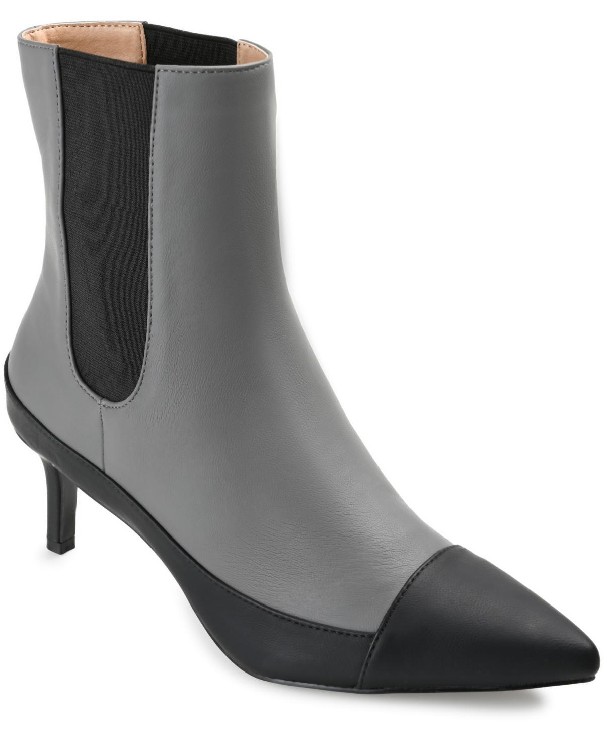 Journee Collection Tru Comfort Foam Eleece Bootie (Grey) Women's Boots Product Image