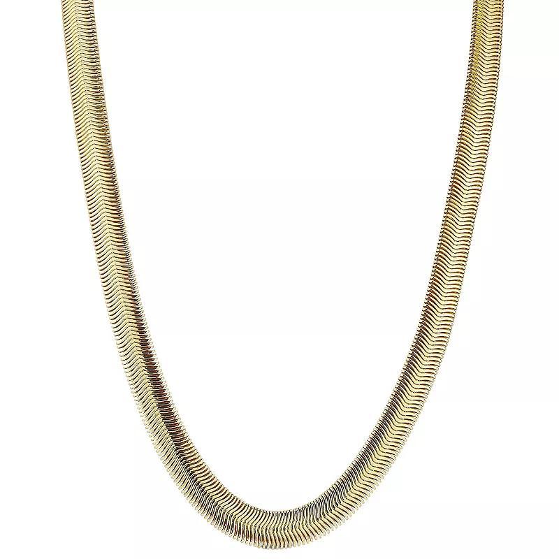 WINX 18k Gold Plated Snake Chain Necklace, Womens Gold Tone Product Image