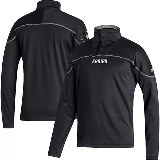 Mens adidas Texas A&M Aggies AEROREADY Knit Quarter-Snap Jacket Product Image