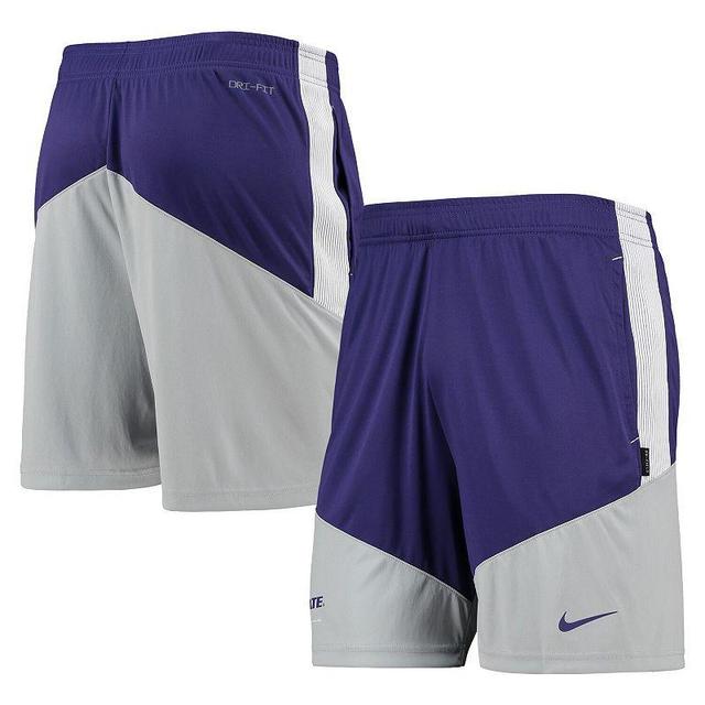 Mens Nike /Gray Kansas State Wildcats Performance Player Shorts Product Image