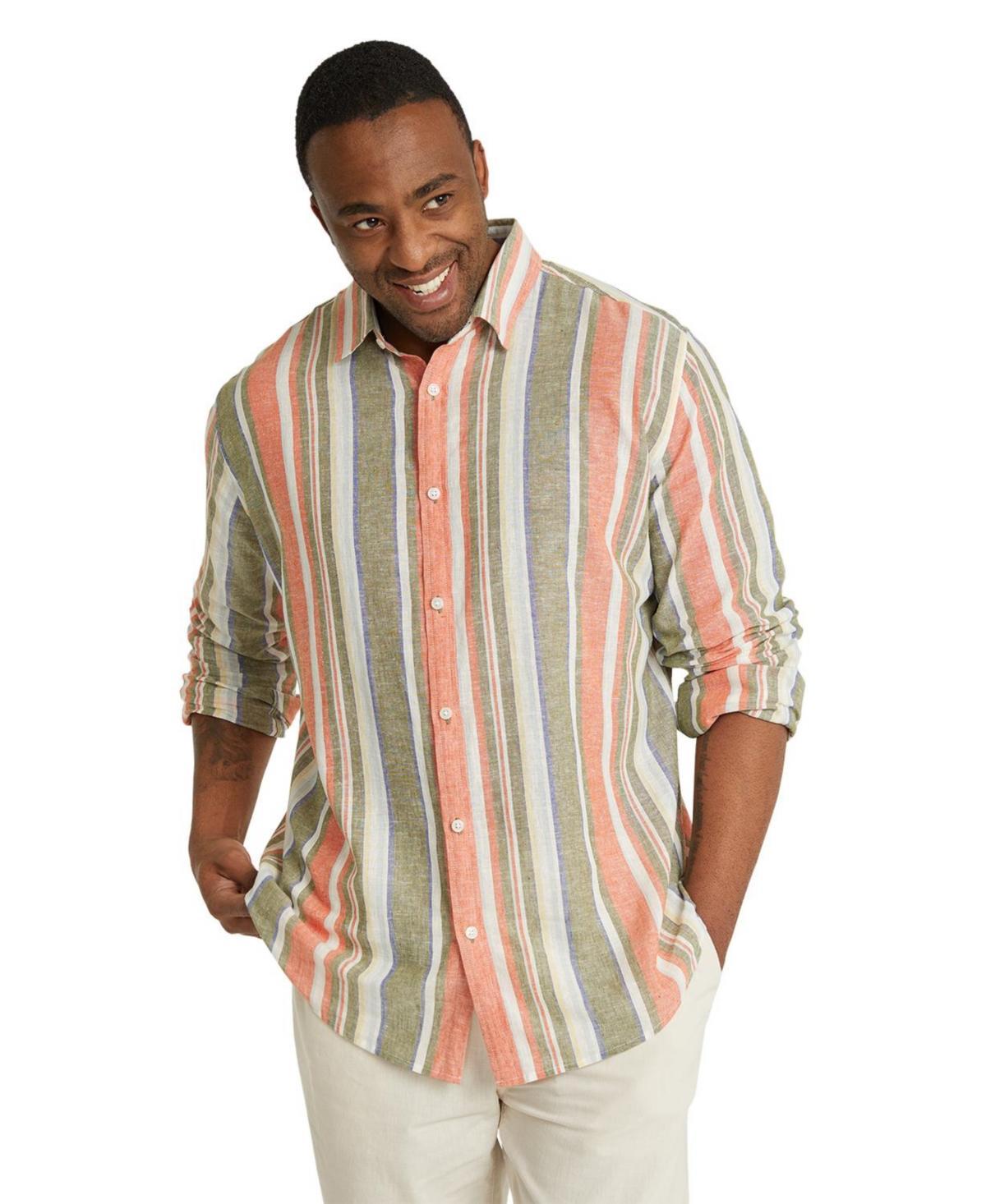 Johnny Bigg Mens Portugal Stripe Linen Shirt Product Image