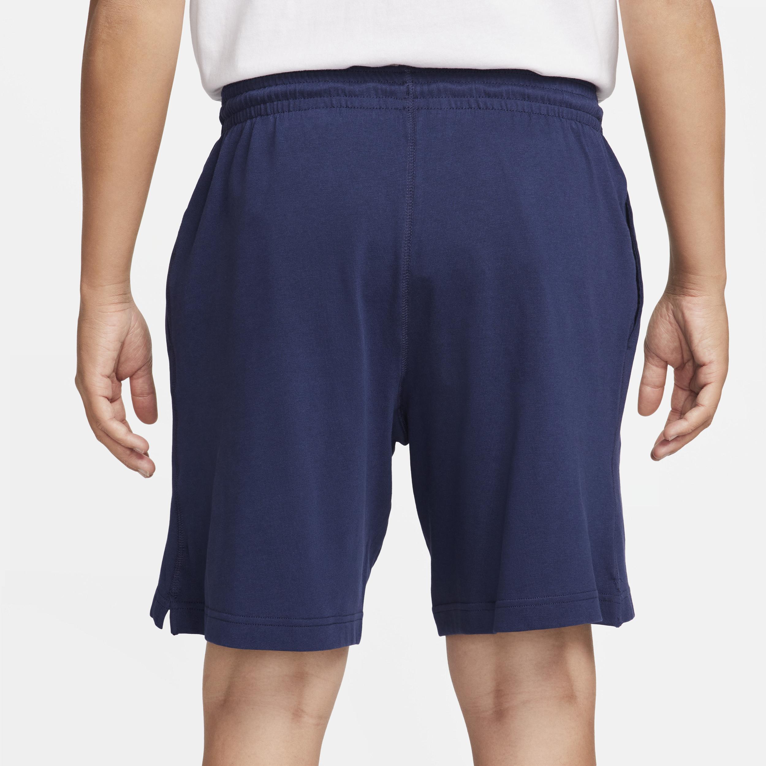 Mens Nike Club Knit Shorts Black Navy Product Image