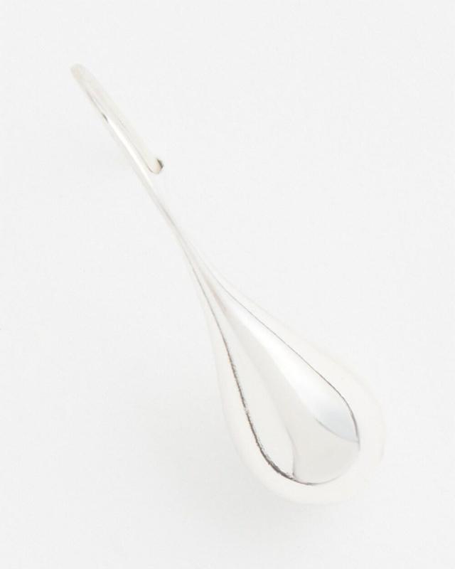 No Droop™ Silver Tone Teardrop Threader Earrings Product Image