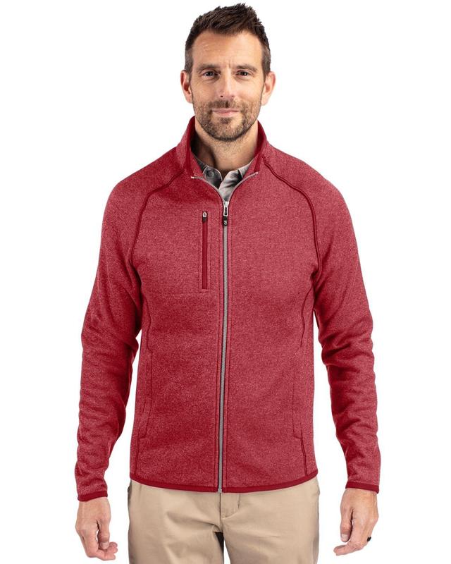 Cutter & Buck Mens Mainsail Sweater-Knit Full Zip Jacket Product Image