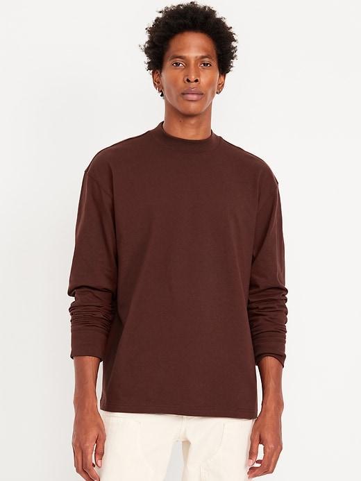 Heavyweight Mock-Neck T-Shirt Product Image