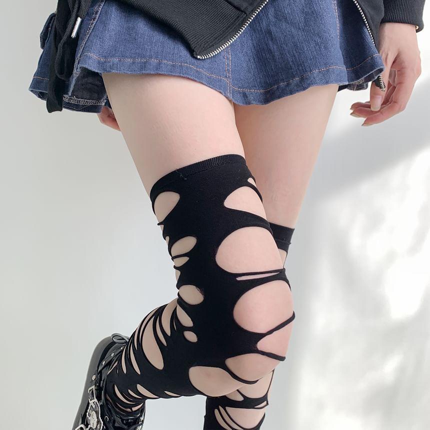 Plain Cutout Leg Warmers Product Image