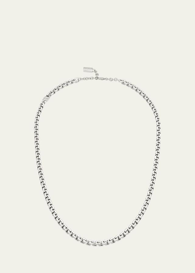 Givenchy Men's Silvertone Long G-Chain Necklace  - SILVERY Product Image