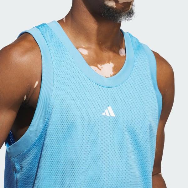 adidas Basketball Legends Tank Top, Mens Better Red White Product Image