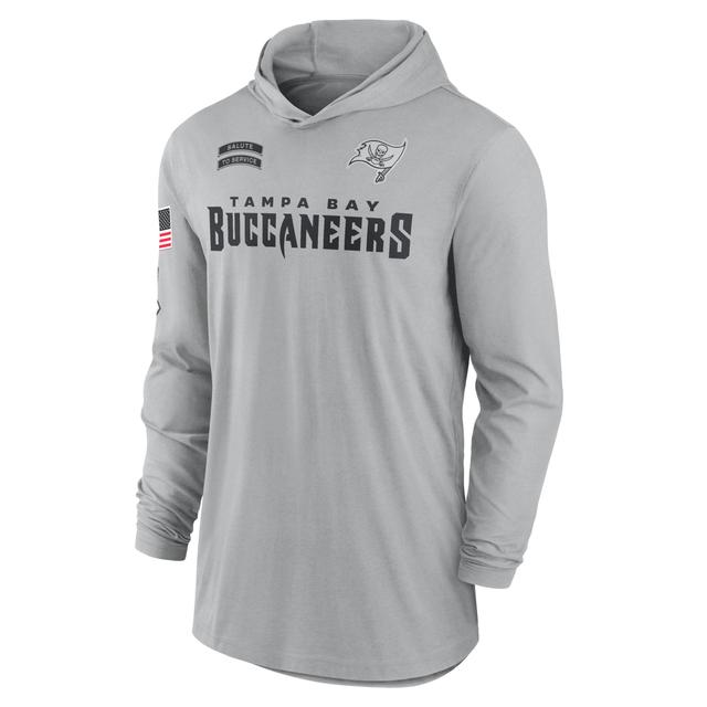 Tampa Bay Buccaneers Salute to Service Edge Mascot Lockup Men’s Nike Men's Dri-FIT NFL Long-Sleeve Hooded Top Product Image