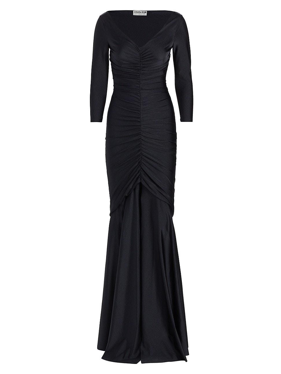 Womens Ruched Stretch Jersey Gown Product Image