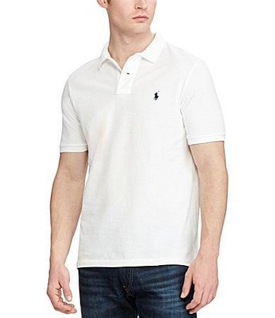 Mens Mesh Long Sleeve Polo Shirt Product Image