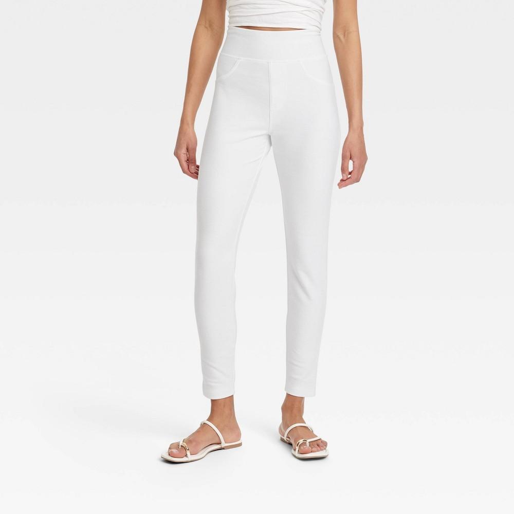 Womens High Waisted Jeggings - A New Day White product image