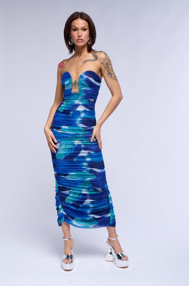 CITY SHOW RUCHED MAXI DRESS Product Image