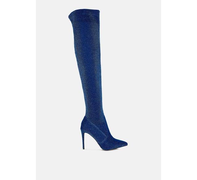 Womens Tigerlily Knitted Stiletto Long Boots Product Image