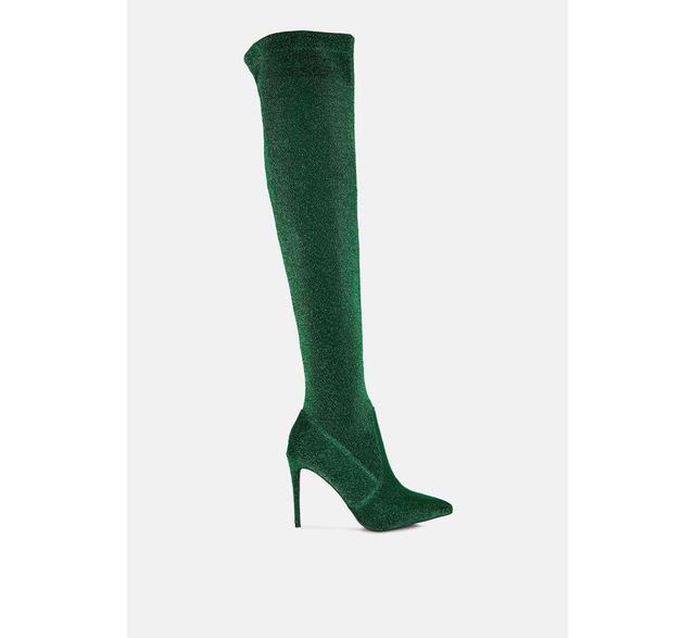 Womens Tigerlily Knitted Stiletto Long Boots Product Image