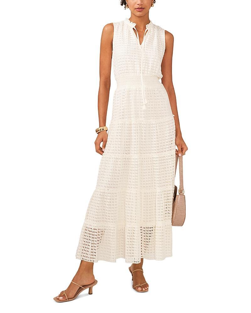 1.state Tie Neck Tiered Maxi Dress product image