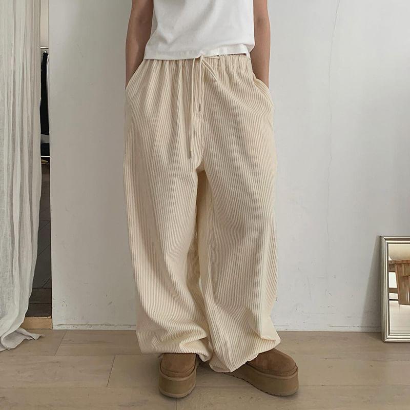 Corduroy Wide Leg Pants Product Image