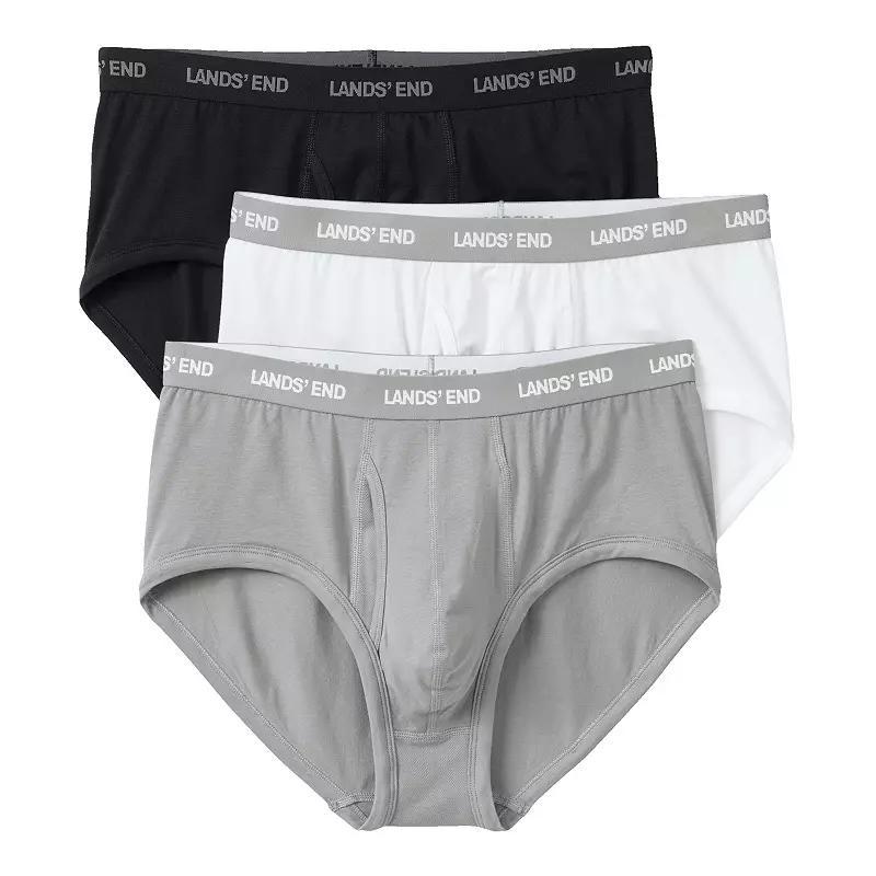 Mens Lands End 3-Pack Comfort Briefs Product Image