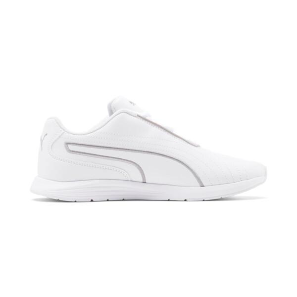 PUMA Ella Lace Up Women's Shoes in White/Silver Product Image