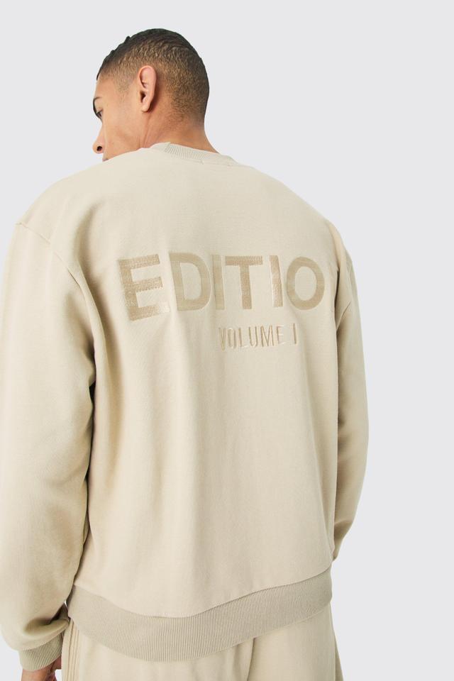 EDITION Oversized Extended Neck Heavyweight Sweatshirt | boohooMAN USA Product Image