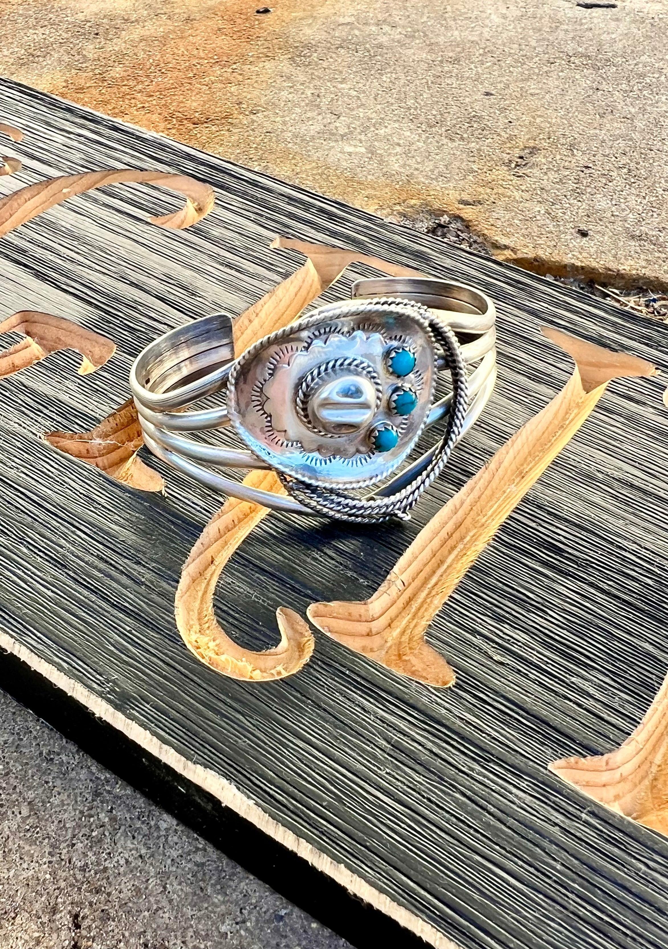 Grace And Grit Sterling Silver Navajo Cuff Bracelet Product Image