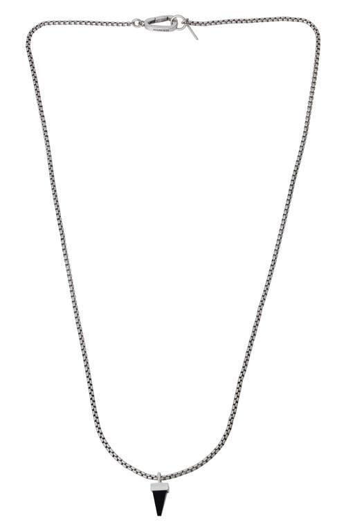 AllSaints Mens Pointed Stone Pendant Necklace Product Image