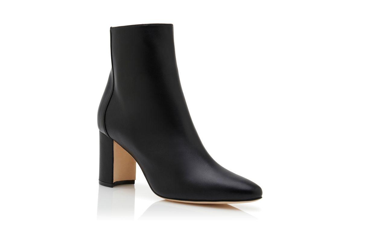 ROSIE Black Nappa Leather Ankle Boots Product Image