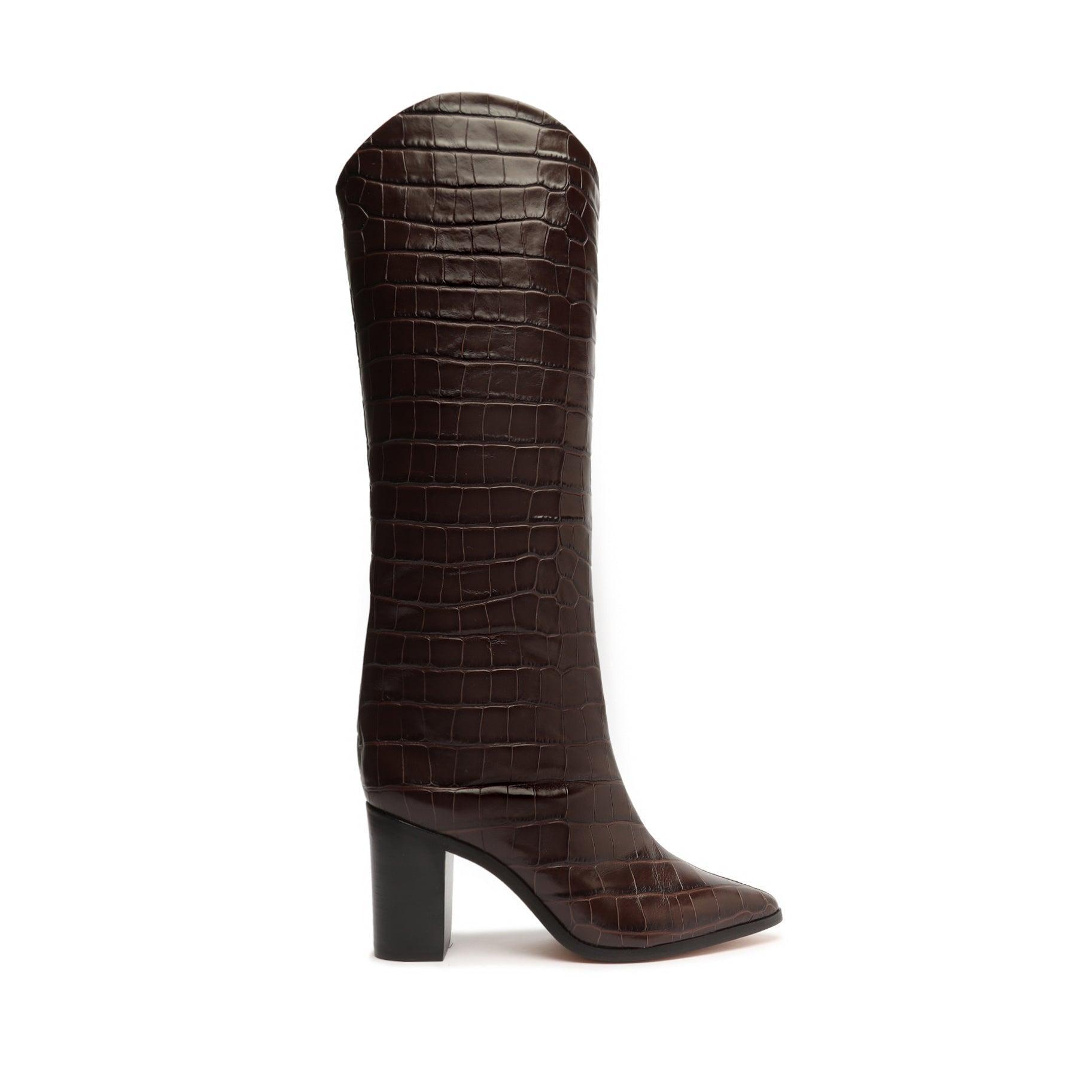 Stuart Weitzman Flare Block Heel Mid Calf Boot Product Image