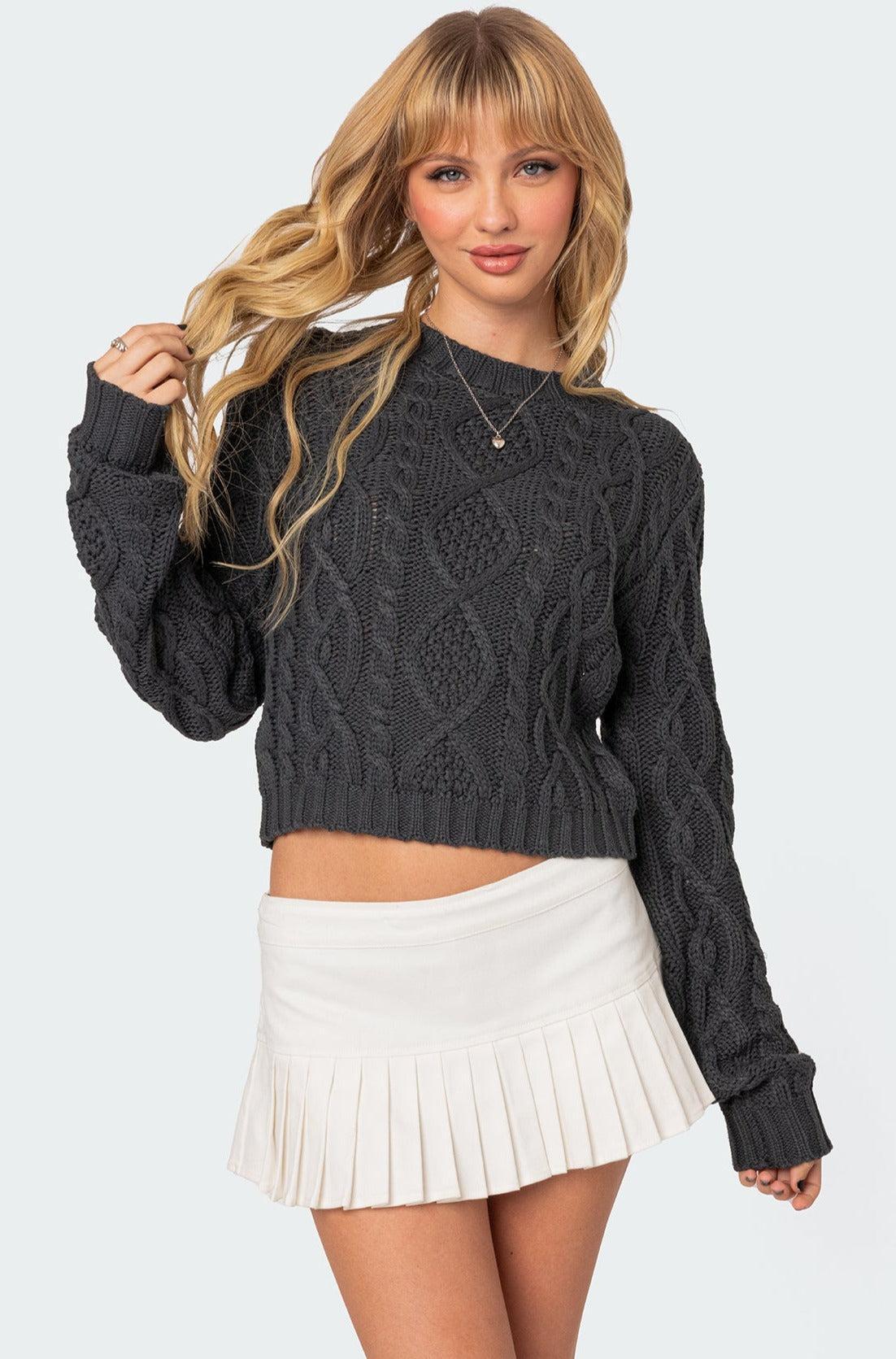 Poppy Cable Knit Sweater Product Image