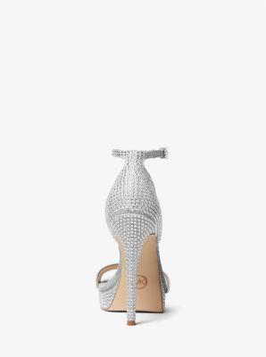 Jordyn Embellished Glitter Chain Mesh Platform Sandal Product Image