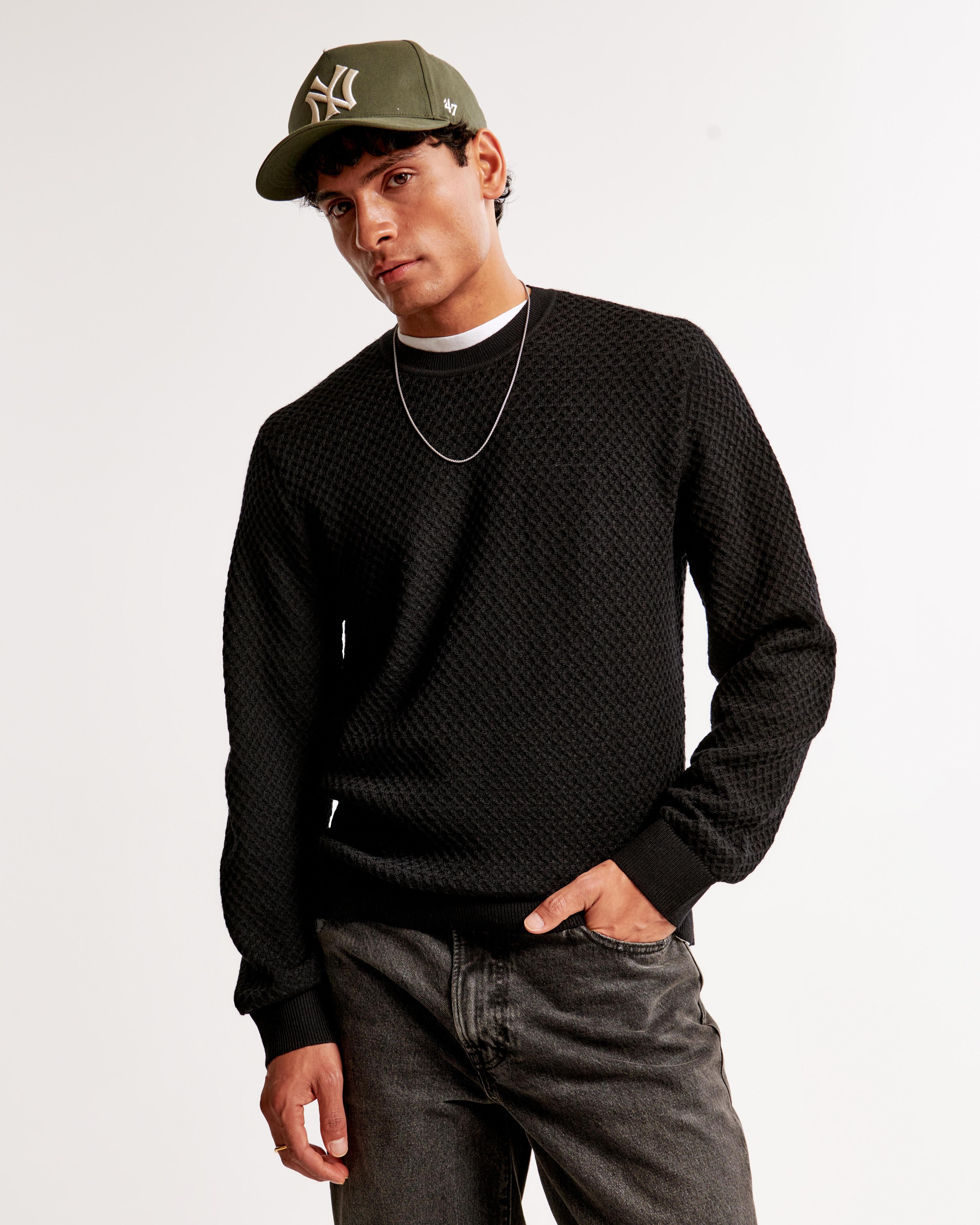 Merino Wool-Blend Crew Sweater Product Image