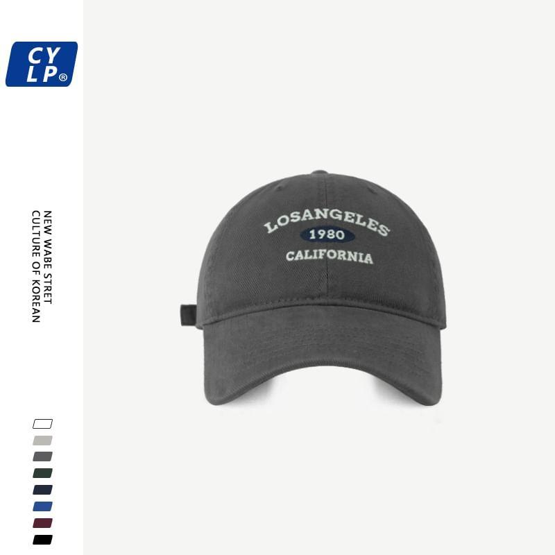 Lettering Embroidered Baseball Cap Product Image