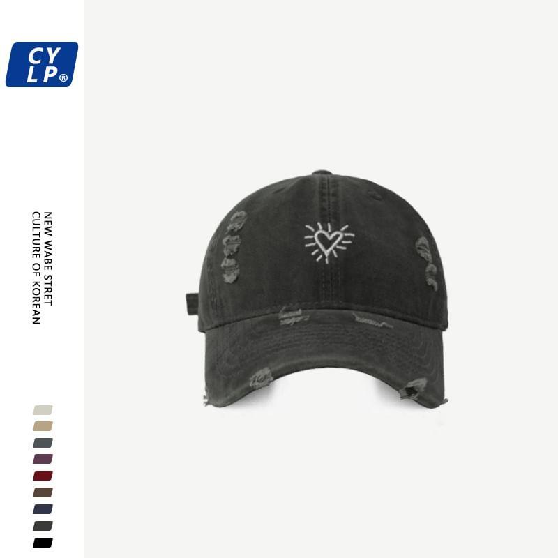 Lettering Embroidered Baseball Cap Product Image