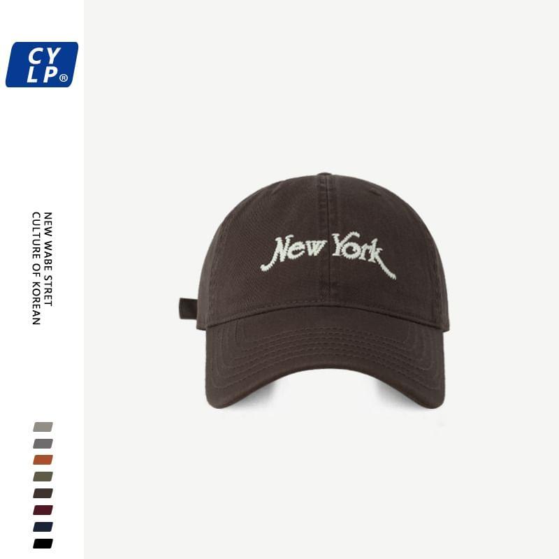 Lettering Embroidered Baseball Cap Product Image