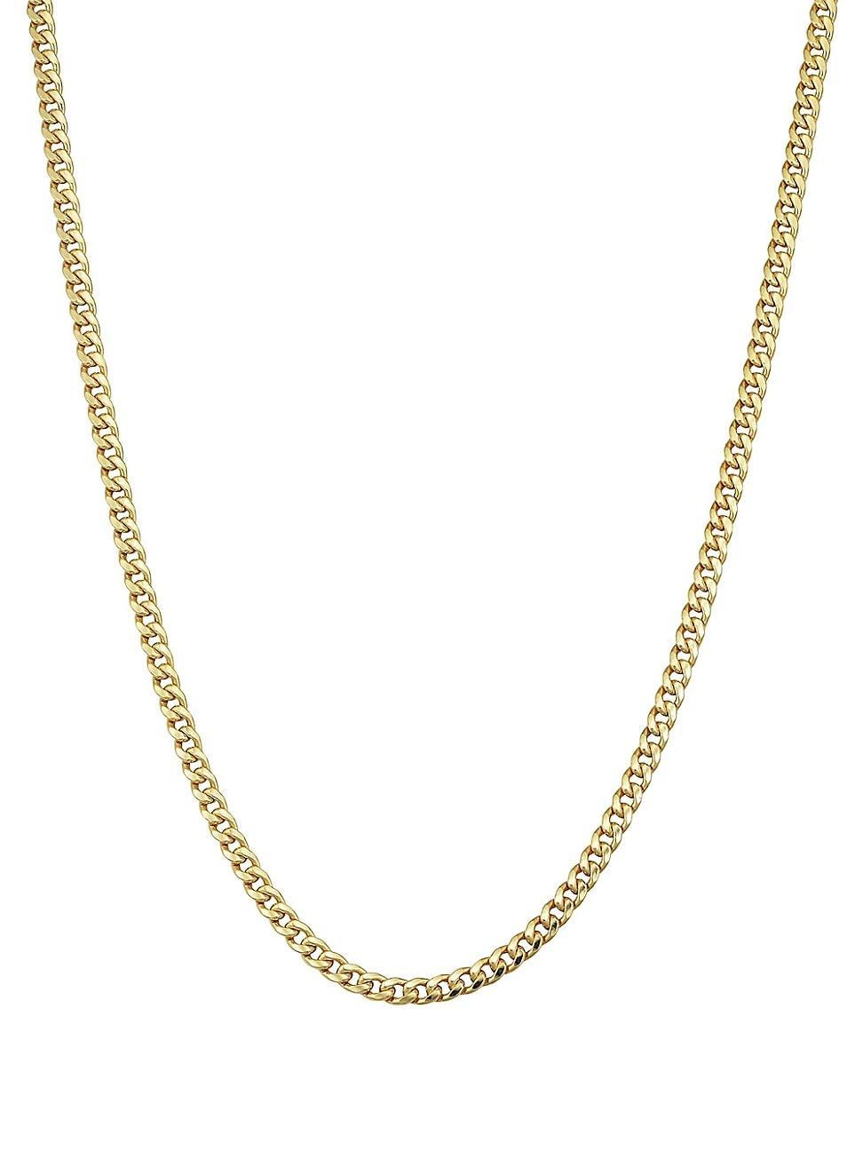 Mens 14K Yellow Solid Gold Estate Cuban Chain Product Image