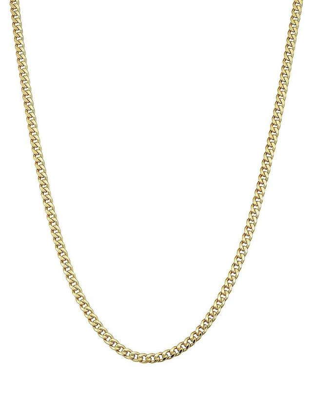 Mens 14K Yellow Solid Gold Estate Cuban Chain Product Image