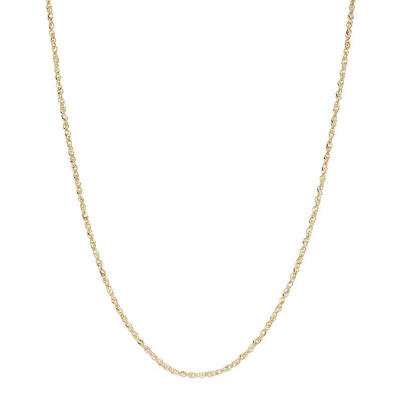 Singapore Link 18 Chain Necklace (1.1mm) in 18k Gold Product Image