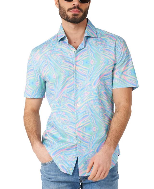 OppoSuits Mens Short-Sleeve Holo-Perfect Shirt Product Image