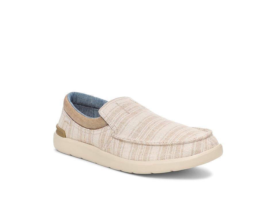 Sanuk Hangout Lite Stripe (Oat Stripe) Men's Shoes Product Image