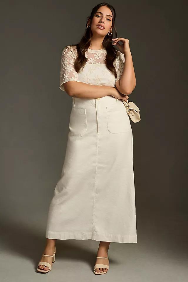 The Colette Maxi Skirt by Maeve: Linen Edition Product Image