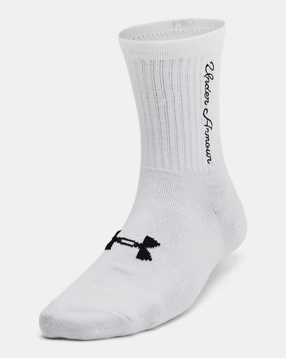 Women's UA Essential 3-Pack Mid Crew Socks Product Image