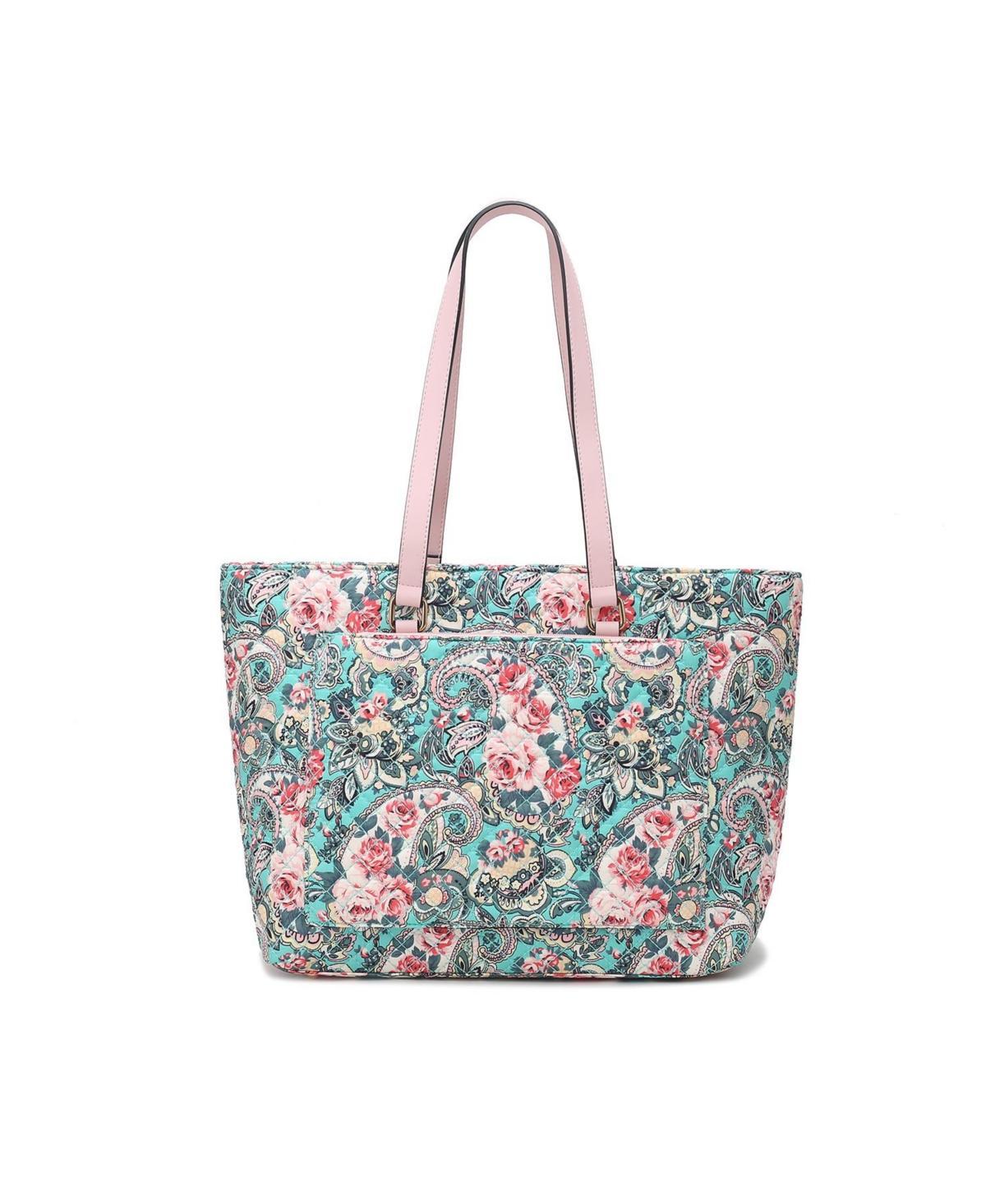 Mkf Collection Hallie Quilted floral Pattern Womens Tote Bag by Mia K Product Image