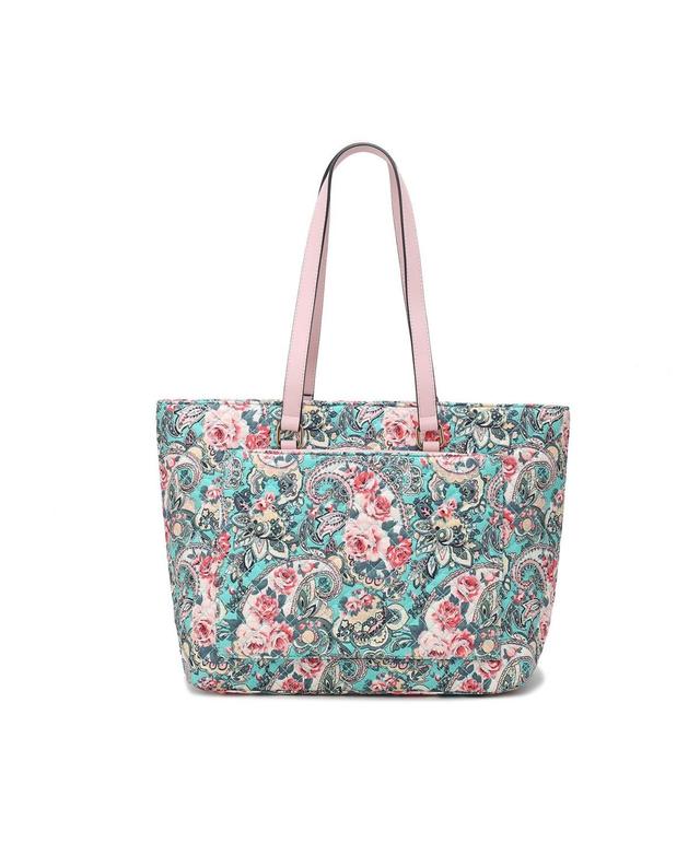 Mkf Collection Hallie Quilted floral Pattern Womens Tote Bag by Mia K Product Image