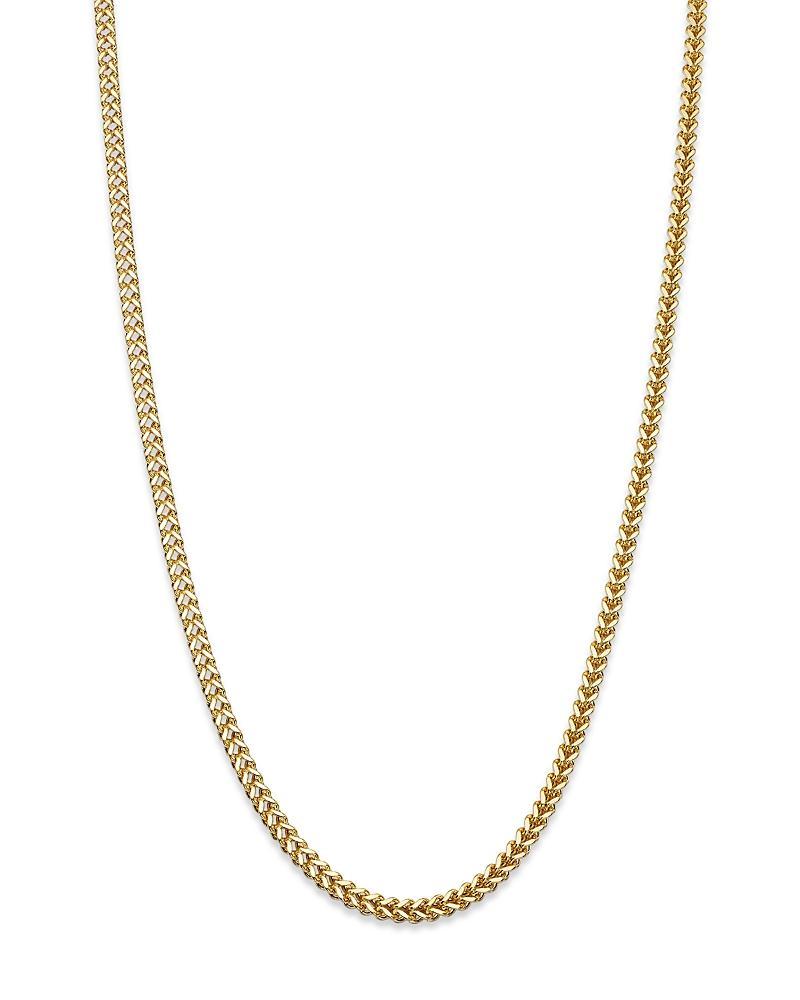 Mens 14K Yellow Gold Franco-Chain Necklace Product Image