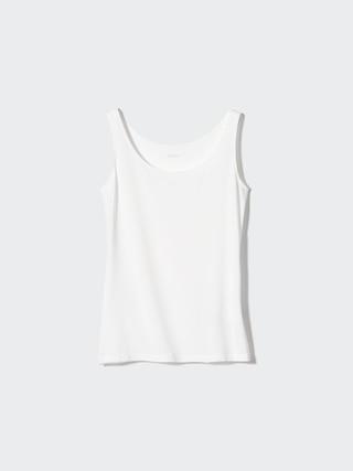 Womens Airism Sleeveless Top with Moisture-Wicking White Large UNIQLO US Product Image