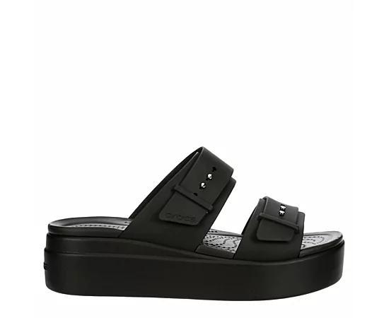 Crocs Womens Brooklyn Low Wedge Sandals from Finish Line Product Image