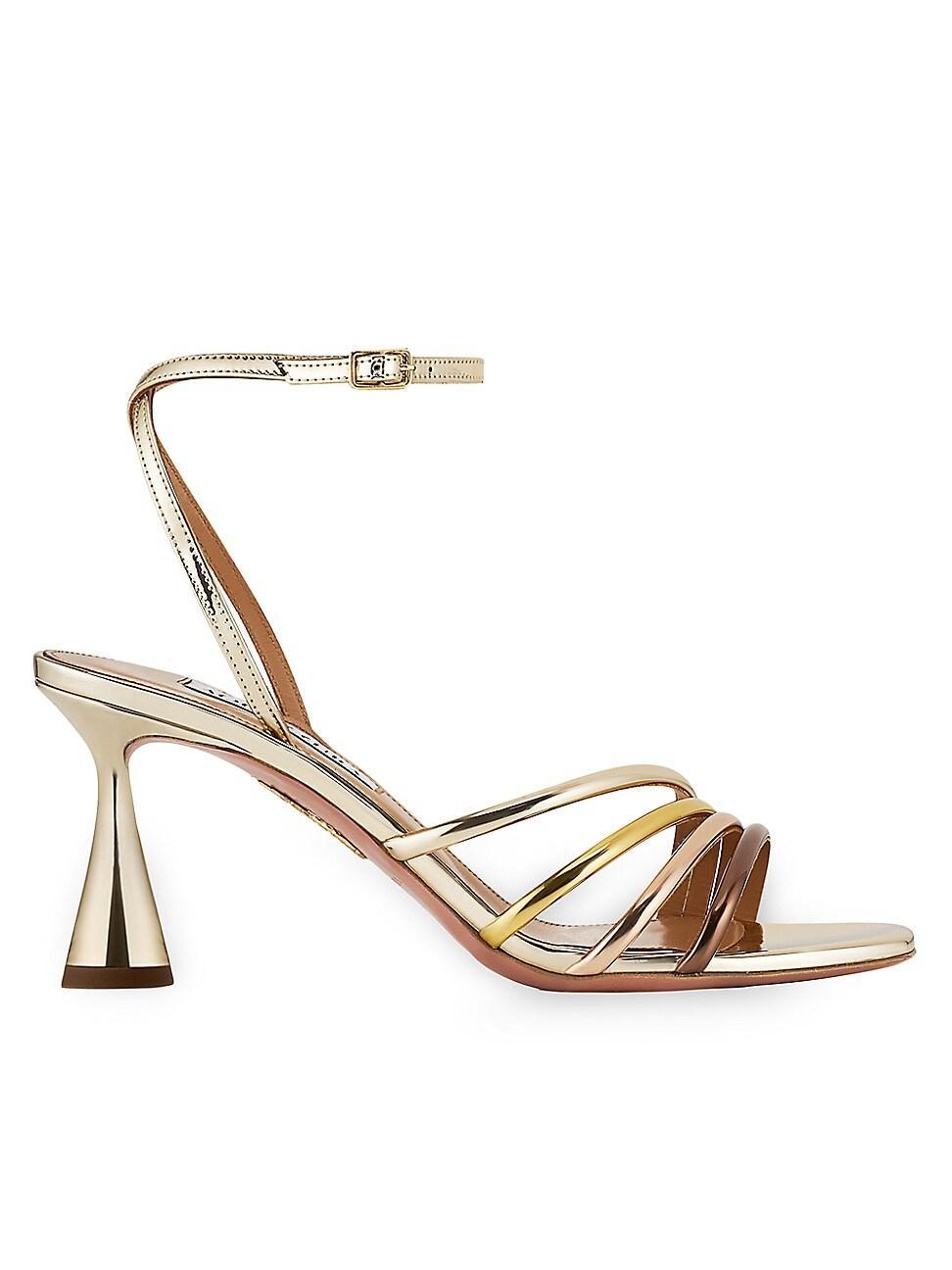 Womens Latour Colorblocked Faux Patent Leather Strappy Sandals product image