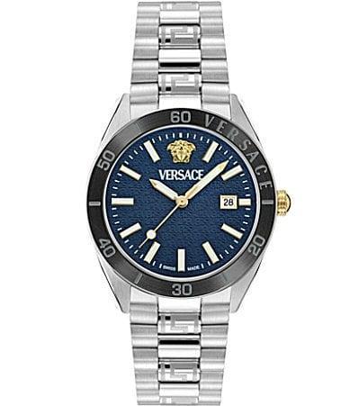 Versace Mens Swiss Stainless Steel Bracelet Watch 42mm Product Image