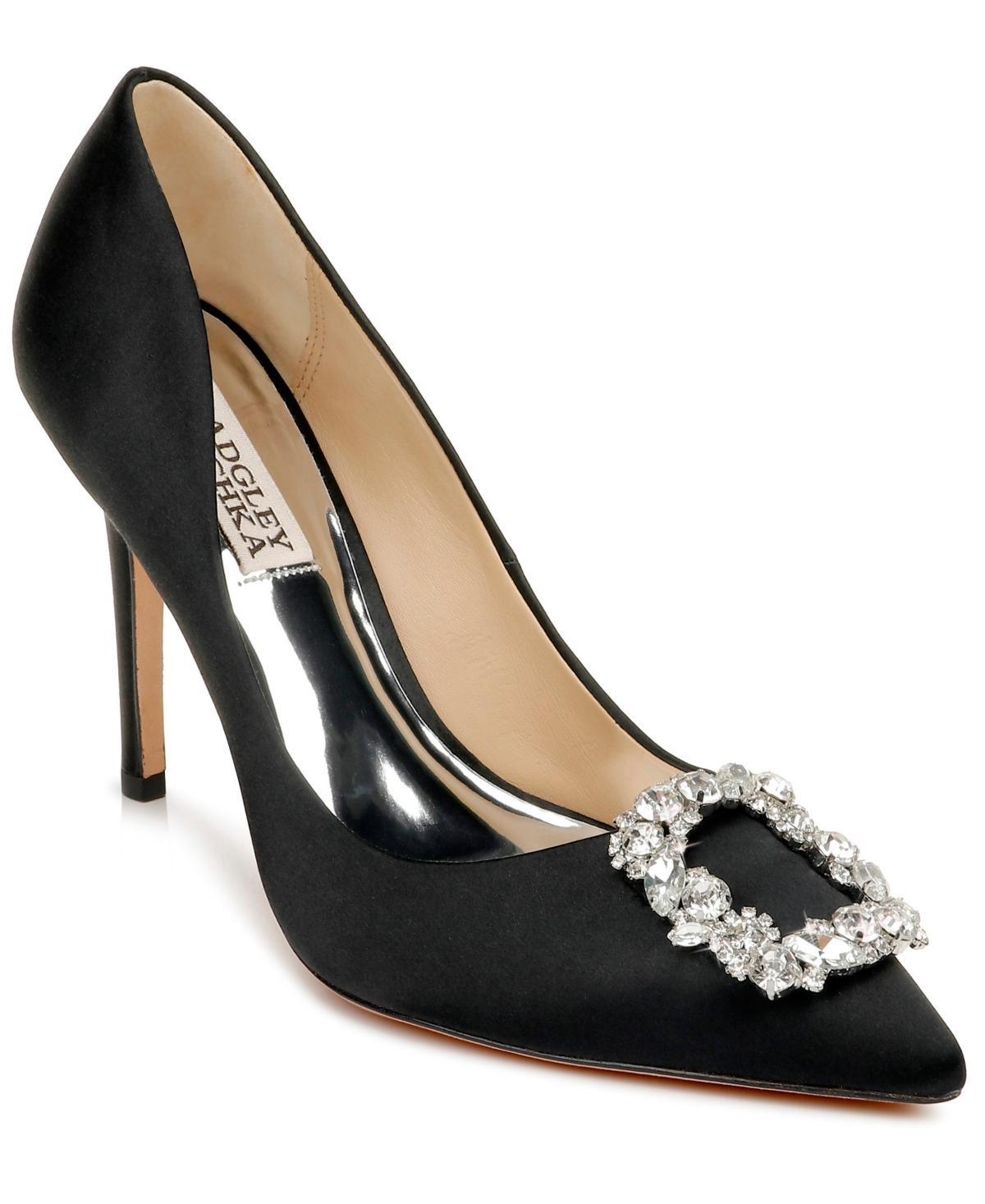 Badgley Mischka Womens Cher Crystal Buckle Pumps Product Image