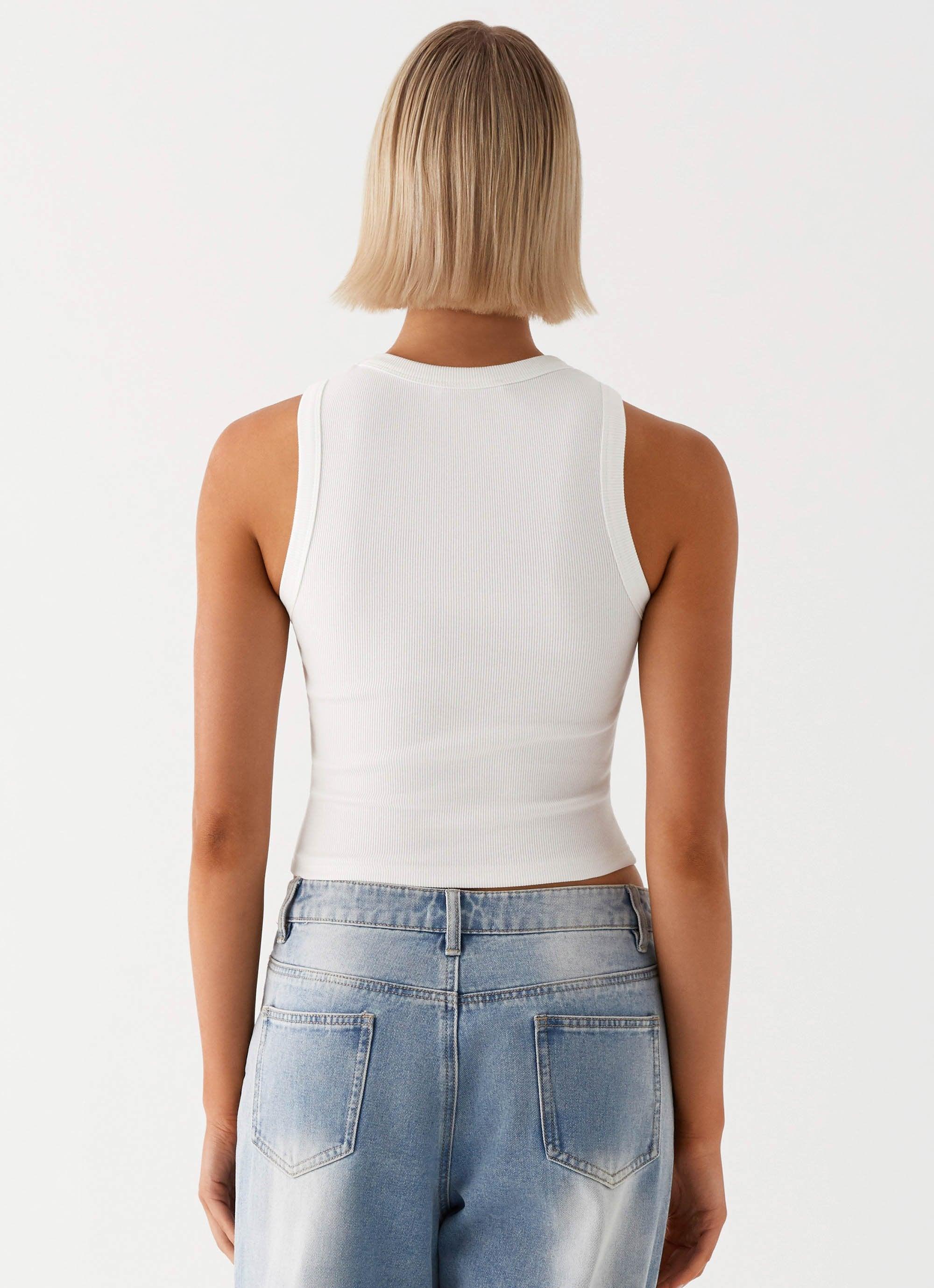 Veda Tank Top - White Product Image